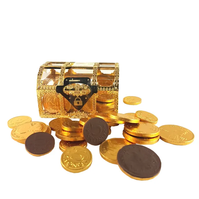 即期品【Steenland】金幣巧克力寶藏盒100g - momo購物網- 好評推薦