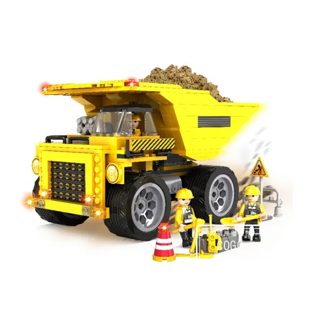 【COGO】積木  工程車系列 工程卡車-3723(益智玩具/兒童玩具//聖誕禮物/交換禮物)