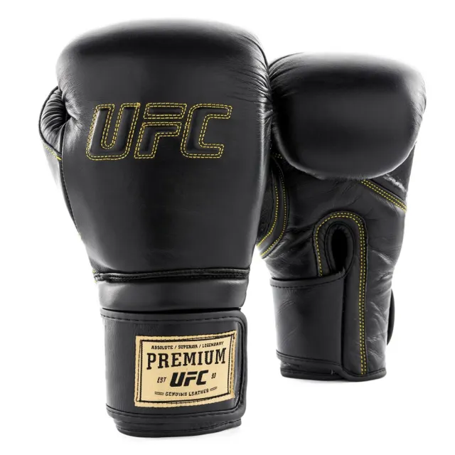 【UFC】PREMIUM 頂級黑色魔鬼氈式訓練拳套