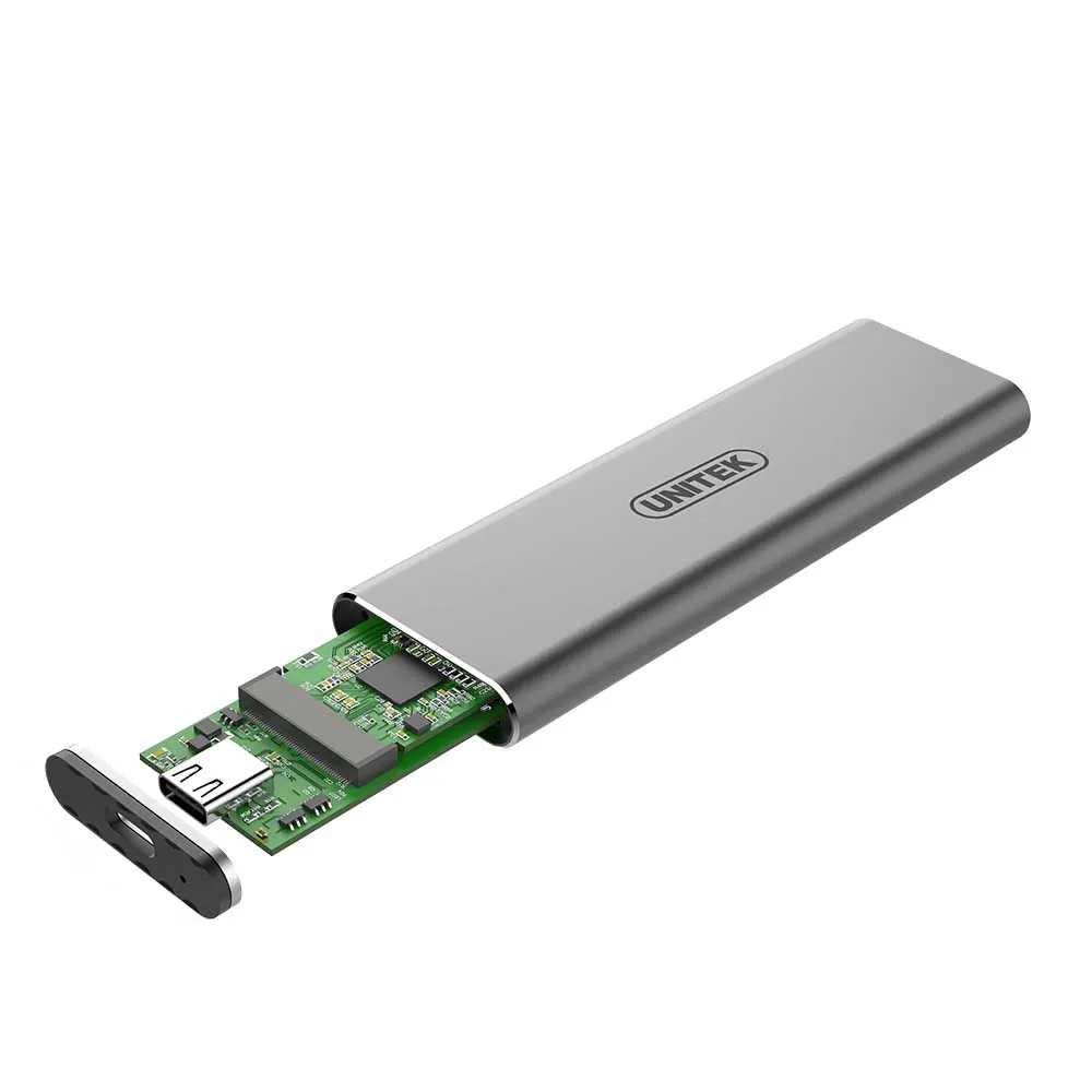 【UNITEK】USB3.1 Gen2 Type-C to M.2 SSD鋁合金外接盒(Y-S1201A)