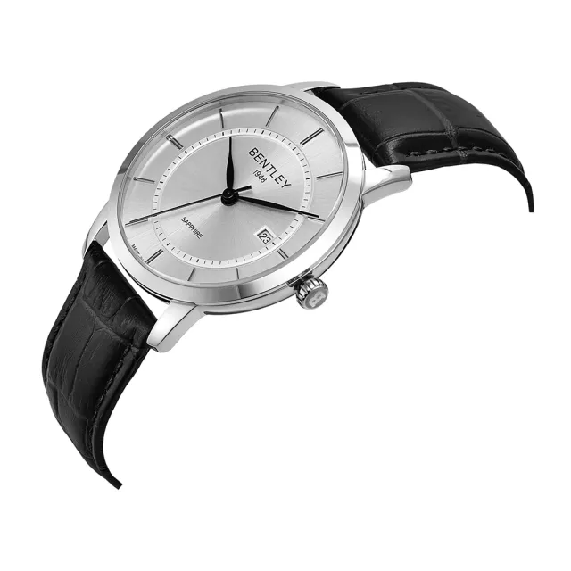 【Bentley 賓利】卓越系列 超越極限手錶(銀/黑 BL1806-10MWWB)