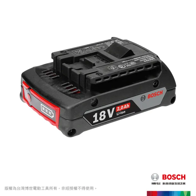 【BOSCH 博世】18V鋰電雙渦流吸塵器套裝組 2.0Ah(GAS 18V-1)