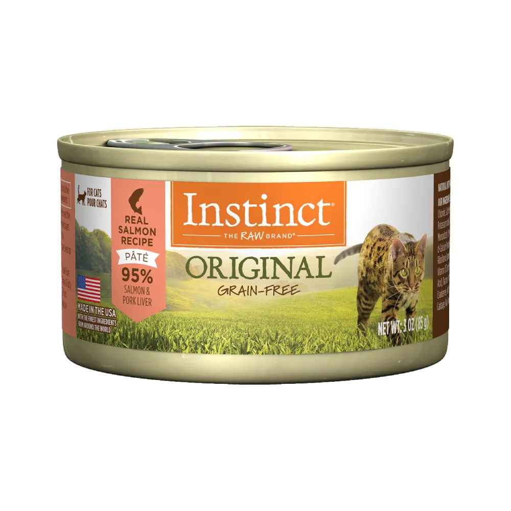 【Instinct 原點】鮭魚無穀全貓主食罐85g(主食罐 肉含量高 適口性佳 全齡貓)