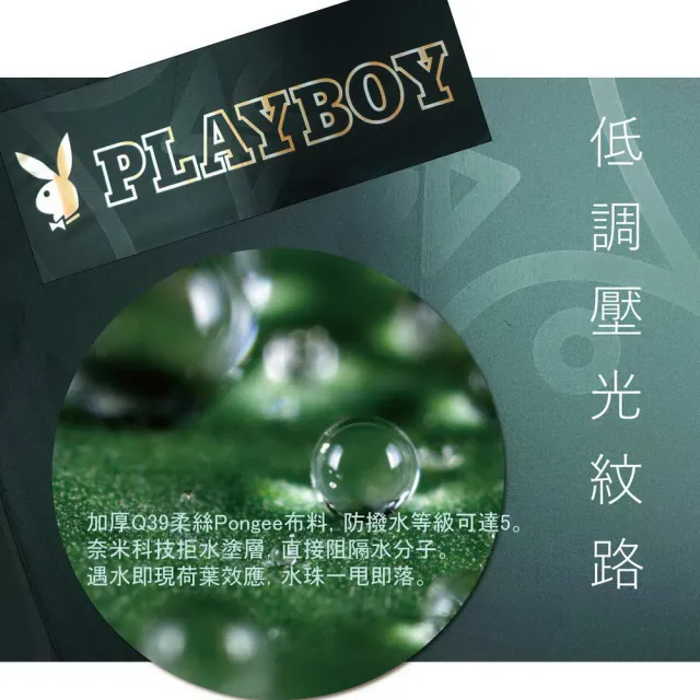 【PLAYBOY】低調閃耀 - 30吋直柄高爾夫球傘 2019年度限量款(PLAYBOY 高爾夫球傘 直傘 防風 抗UV)