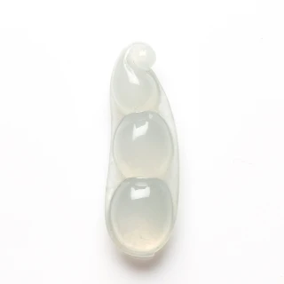 【雅紅珠寶】天然玻璃種白翡翠玉項鍊-豆蔻年華