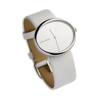 【Georg Jensen 喬治傑生】Vivianna#323 白皮革手錶