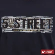 【5th STREET】男裝錯視覺長袖T恤-黑色