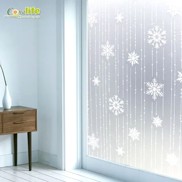 【Conalife】居家裝飾玻璃隔熱美化無膠靜電貼(2入)