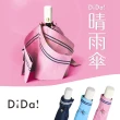 【DiDa 雨傘】輕鋁骨海軍風防曬自動傘(黑膠/防曬/大傘面)