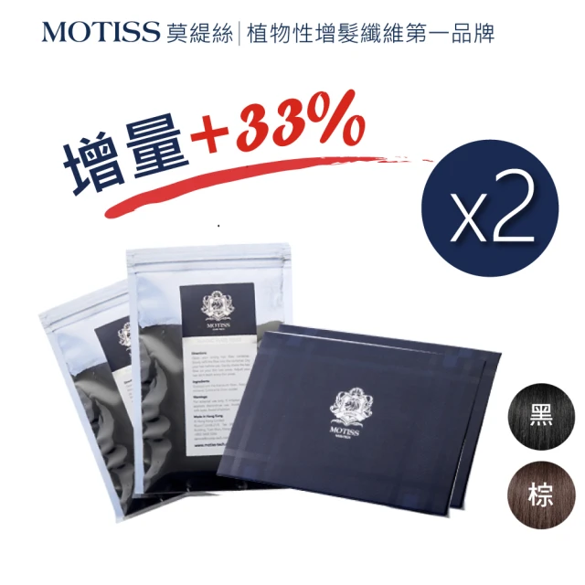【MOTISS 莫緹絲】植物性增髮纖維 魔髮粉(20g 補充包 2入 全面升級 加量不加價)