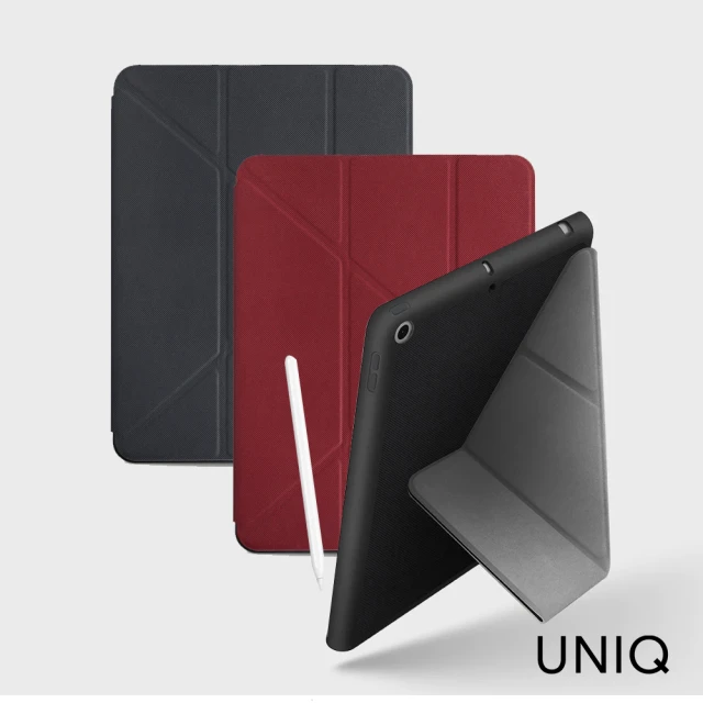 【UNIQ】Rigor iPad 10.2吋 輕薄多功能可立式 帶筆槽平板保護套