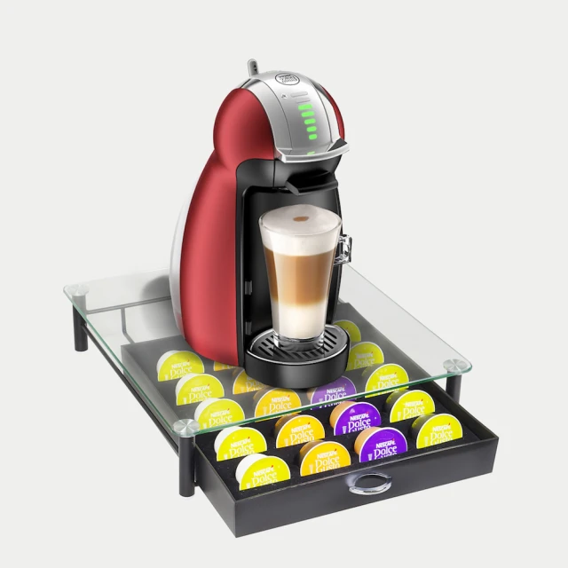 【CAXXA】雀巢DOLCE GUSTO/Vertuoline咖啡膠囊24顆收納架/抽屜盒(咖啡膠囊 DOLCE GUSTO 咖啡膠囊收納)