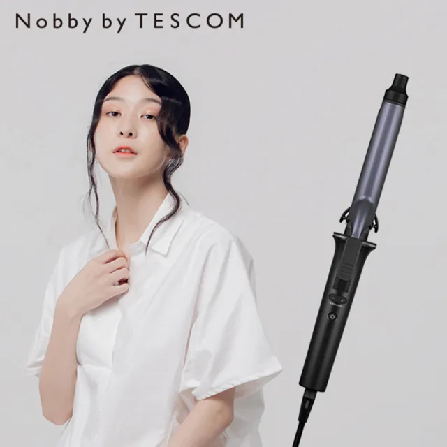 【Nobby by TESCOM】日本專業沙龍修護離子電棒捲 NIM3000TW 夜空黑(18秒快速升溫)