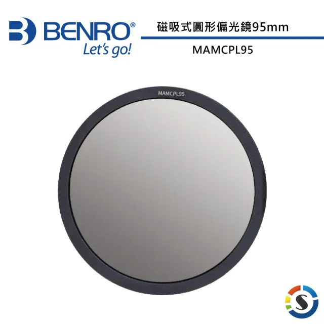 【BENRO 百諾】磁吸式圓形偏光鏡 MAMCPL95(勝興公司貨)