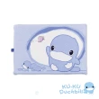 【KU.KU. 酷咕鴨】親水防蹣透氣乳膠平枕(藍/粉)
