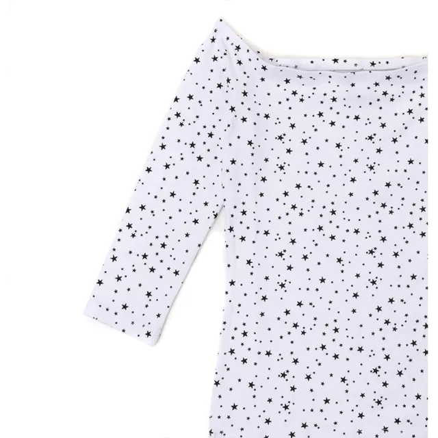 【Superdry】極度乾燥 女 星星造型露肩7分袖(XS號 S號 M號)