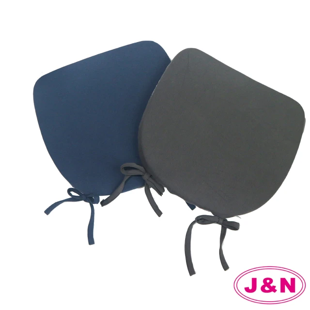 【J&N】風雅素色餐椅墊(2 入)