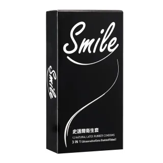 【smile 史邁爾】買2送2 三合一保險套衛生套(12入*4盒)(共48入)