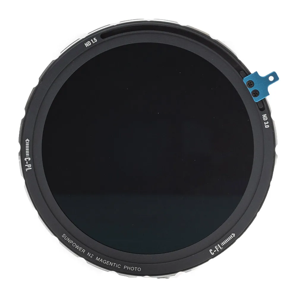 【SUNPOWER】N2 ND32-ND1000 磁吸式可調多功能濾鏡(靜拍版-藍標)