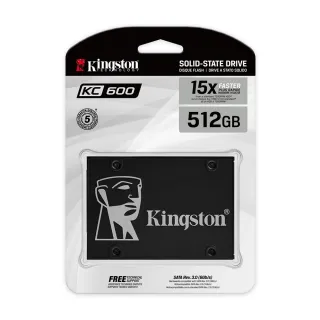 【Kingston 金士頓】KC600 SATA-3 512GB SSD 固態硬碟(SKC600/512G)