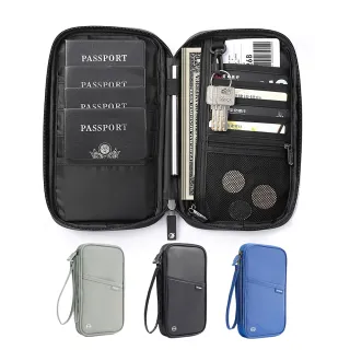 【P.travel】RFID防盜刷防掃描護照包 大容量長夾 NFC防側錄 出國旅遊旅行收納包證件夾護照夾防盜包