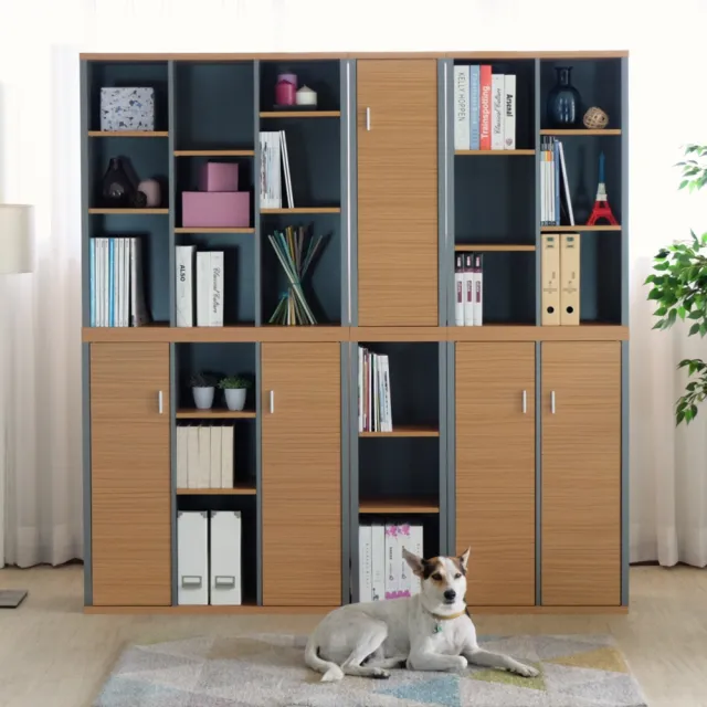 【EASY HOME】台灣製 -加厚三格一門收納書櫃(收納櫃 置物櫃 書櫃 展示櫃 文件收納)