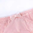 【沁甜美姬】內褲-7色 性感網紗+俏麗蝴蝶結 涼感萊卡系(微笑蜜桃-素面-特賣)
