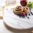 Creative Home直徑30.5公分白色天然大理石圓盤 圓形轉盤 蛋糕轉台 蛋糕盤 起司盤 點心盤