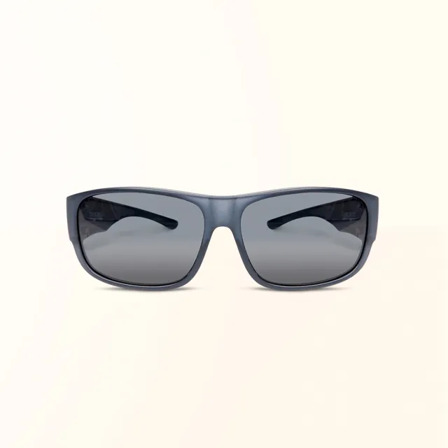 【ALEGANT】潮流果凍黑色方框全罩式偏光墨鏡/外掛式UV400太陽眼鏡(外掛式/包覆式/全罩式墨鏡/車用太陽眼鏡)