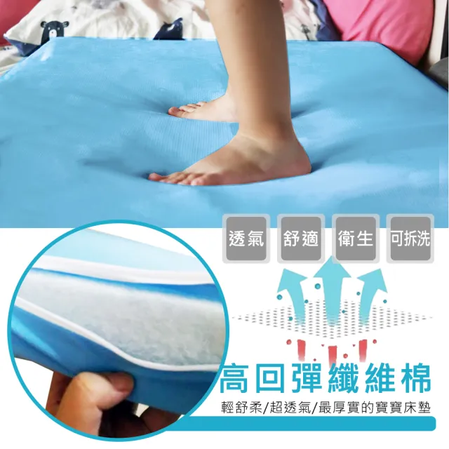 【莫菲思】戀香 台灣製抗菌可拆洗透氣嬰兒床墊(60X120cm)