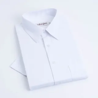 【CHINJUN】勁榮抗皺襯衫-短袖、白底斜紋、s8056(任選3件999 現貨 商務 男生襯)