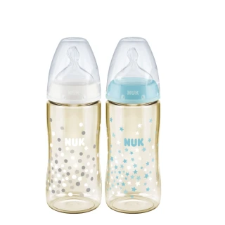 【NUK 官方直營】寬口徑PPSU奶瓶300mL(顏色隨機出貨)