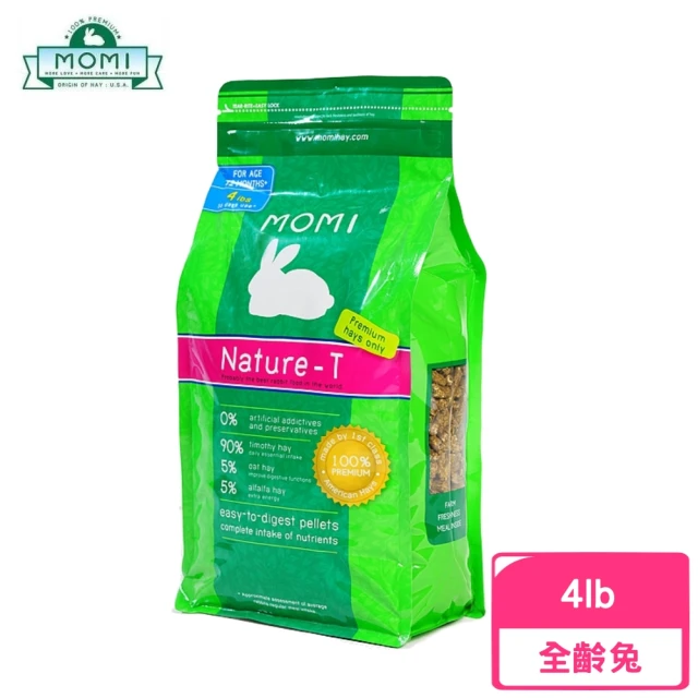 【MOMI 摩米】營養全天然T 4磅/1.8kg(兔飼料)