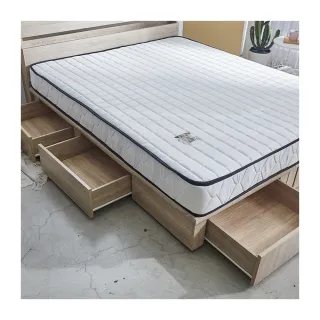 【藤原傢俬】第二代木芯板新6抽屜床架床底單人加大3.5尺(不含床墊/床頭)