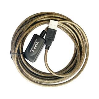 【台灣霓虹】USB2.0 A公對A母帶芯片信號放大延長線10米