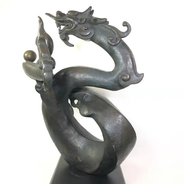 【薪傳獎銅雕大師-蕭啟郎】祥龍獻瑞 十二生肖 吉祥大作(創藝工坊 生肖龍 藝術收藏 大型作品)