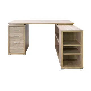 【COMDESK】複合式多用途書桌/DIY組合家具(淺木色)