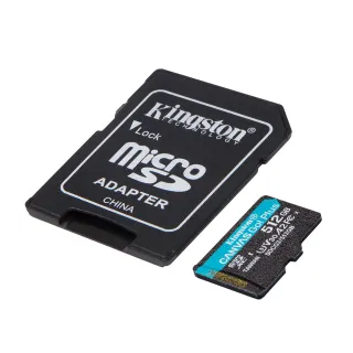 【Kingston 金士頓】Canvas GO Plus microSDXC 512G 記憶卡(SDCG3/512GB)