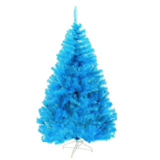 【摩達客】台灣製-6尺/6呎-180cm豪華型晶透藍色聖誕樹-裸樹(不含飾品/不含燈/本島免運費)