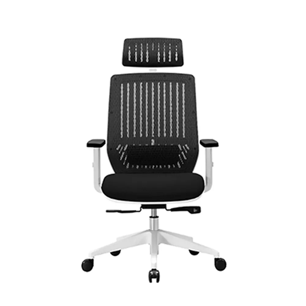 【backbone】台灣製Peacock華麗人體工學椅│白框款│(辦公椅/椅子/人體工學椅)