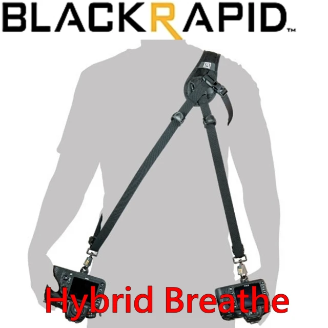 【BlackRapid 快槍俠】雙槍單眼相機背帶Hybrid Breathe(雙機相機揹帶)