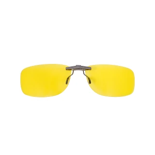 【ALEGANT】水仙黃鋁鎂合金夾式夜視防眩光偏光太陽眼鏡(UV400墨鏡/車用夾片/外掛夾式鏡片/太陽眼鏡夾片)
