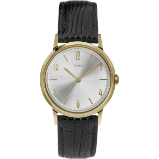 【TIMEX】天美時 Marlin系列 紳士的象徵機械錶(黑/金 TXTW2T18400)