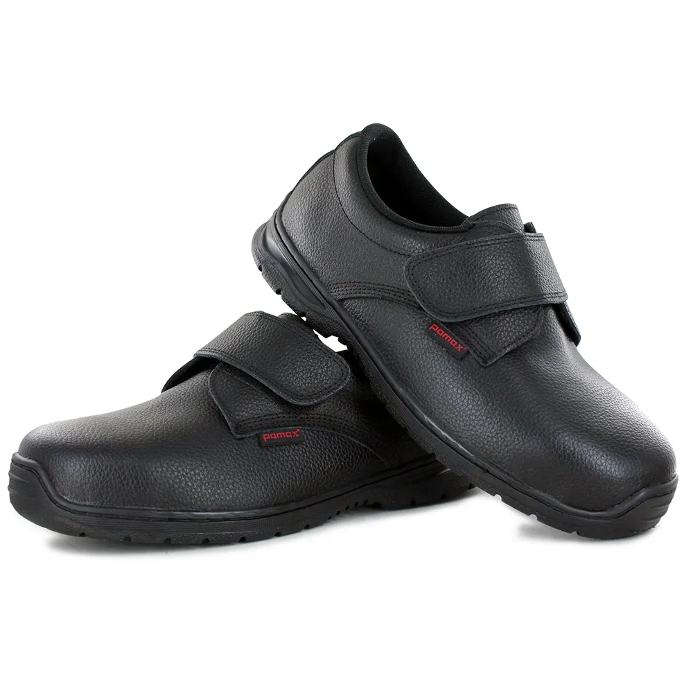 【PAMAX 帕瑪斯】皮革製高抓地力安全鞋/黏貼式(PZ11301FEH /)
