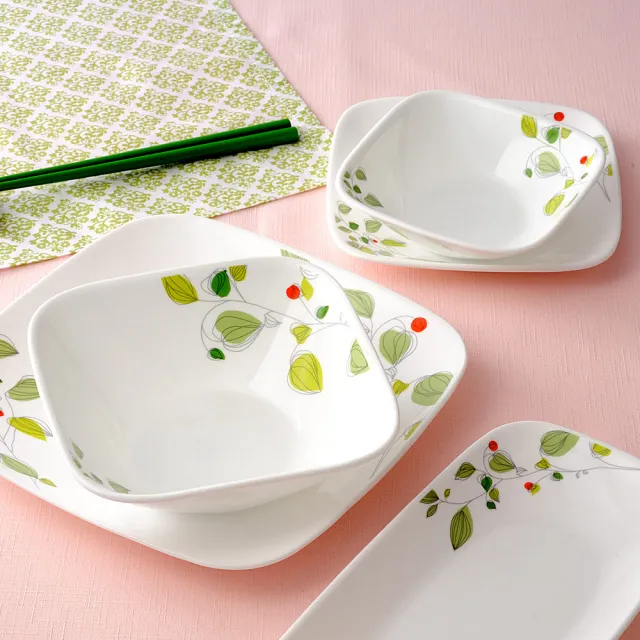 【CORELLE 康寧餐具】綠野微風醬油碟(405)