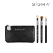 【Sigma】魅力四射迷你眼部刷具3件組 附皮革化妝包(專櫃公司貨)
