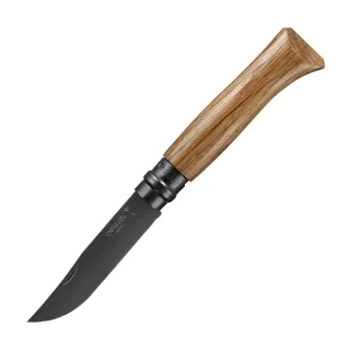 【OPINEL】N°08 Black Oak 不鏽鋼黑刃折刀/橡木刀柄(#OPI_ 002172)