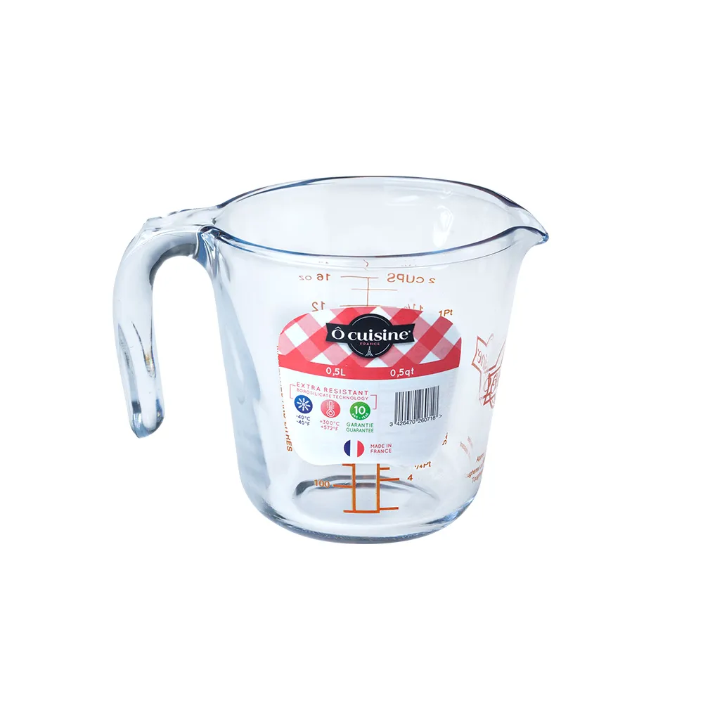 【O cuisine】法國製造耐熱玻璃調理量杯(0.5L)
