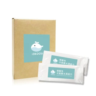 【i3KOOS】微酸性次氯酸水濕紙巾4盒(24片/盒)