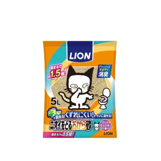 【LION 獅王】豆腐砂 5L(6包組)